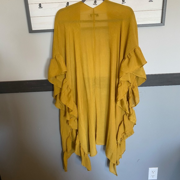 FAVLUX fashion Size small short sleeve open long waterfall cardigan - Picture 6 of 12